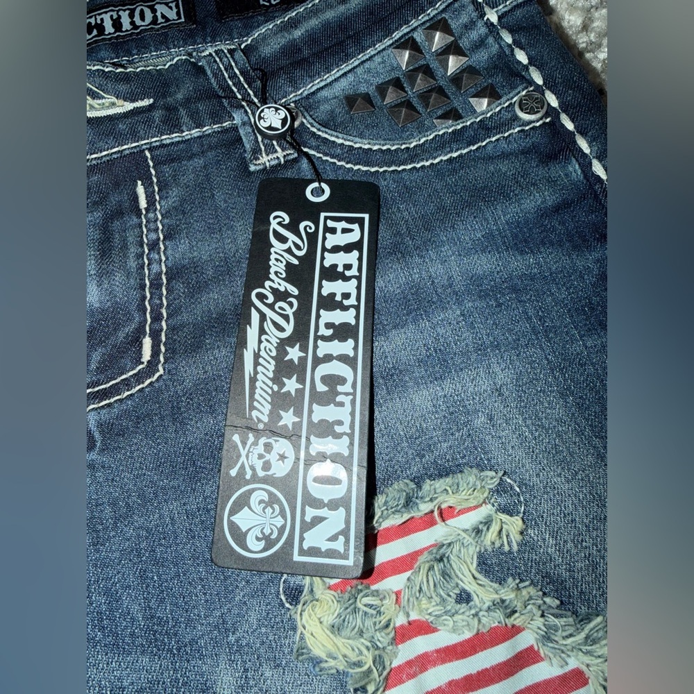 Affliction Women's Jade Brynn Patriot Wash Bootcut Jeans - Picture 9 of 9